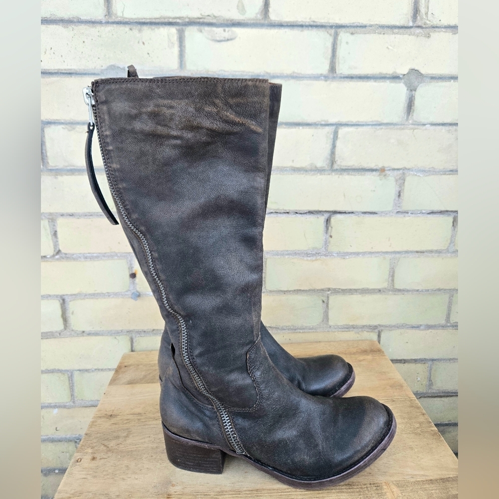 Lucky Brand Leather Knee High Boots